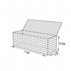 Габион ГСИ-К-1,5х0,5х0,5-С80-3,0/4,0-ЦП