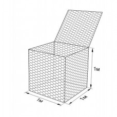 Габион ГСИ-К-1,0х1,0х1,0-С80-3,0/4,0-ЦАММП