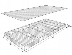 Габион ГСИ-М-4,0х2,0х0,23-С60-2,4-Ц
